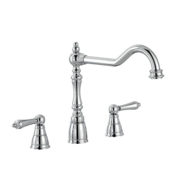 Mayenne 3 Part Mixer Tap in Chrome - Abode