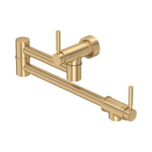 Pot Filler Satin Brass - Perrin & Rowe