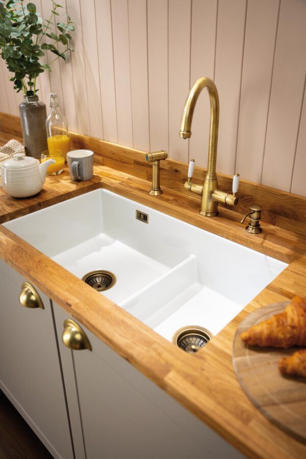 Sandon 1.75 Bowl Inset/undermount Ceramic Sink -  Abode - Image 3