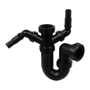 Single Bowl Plumbing Kit Black
