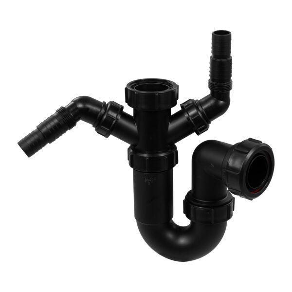 Single Bowl Plumbing Kit Black