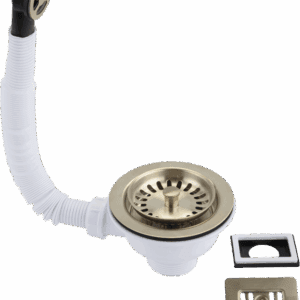 KSC1BB - 90 Waste and overflows in Brushed Brass