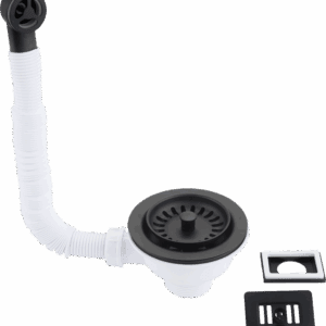 KSC1MB - 90mm waste and overflows in Matt Back