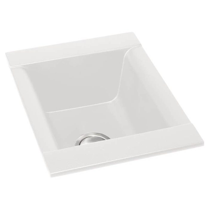 Abode Aspekt Single Bowl Inset sink in White Granite